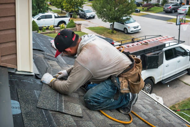 Professional Flat Roof Repair technician working in Audubon, NJ